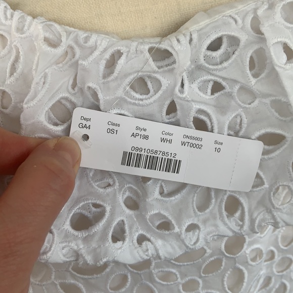 ✨SALE ✨ NWT | J Crew Tiered Midi Dress in Embroidered Eyelet - Picture 10 of 10